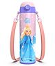 GO24 Kids Stainless Steel Hot & Cold Water Bottle with Vacuum Insulated Leakproof Flask, Ideal for School, Picnics & Playtime, ISI Certified, Pink - Frozen Doll - 470ml