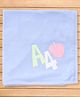 Pink Rabbit Terry Knit Towel with A4 Apple Print L 84 x B 84 cm - Blue