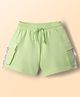 Babyhug Terry Knit Mid Thigh Solid Shorts - Limegreen