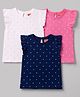 Babyhug Cotton Knit T-Shirts with Graphic Print Pack of 3 Multi Color 12-18 Months