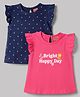 Babyhug Cotton Knit T-Shirts Half Sleeves with Graphics Multi Color 6-9 Months Pack of 2