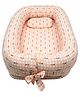 Tidy Sleep Quirky Carrots Baby Nest For New Borns -  Peach