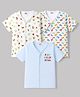 Ben Benny Interlock Knit Half Sleeves Vehicles & Tropical Theme Printed Jhablas Pack of 3 - Multicolor