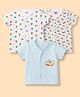 Ben Benny Interlock Knit Half Sleeves Space & Helicopter Printed Jhablas Pack of 3 - Multicolour