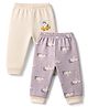 Ben Benny Interlock Knit Full Length Animal & Birds Printed Lounge Pants Pack Of 2 - Multicolor