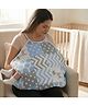 Baybee Feeding Pillow for New Born Baby with Foldable Breastfeeding Cover | Ergonomic Feeding Cover for Nursing Mom with Adjustable Velcro | Nursing Pillow with Removable & Washable Covers (Blue)
