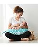 BAYBEE Star Feeding Pillow for New Born Baby | Nursing Pillow for Breastfeeding with Adjustable Waist Strap | Soft Cotton Cover Baby Feeding Pillow | Dual Tone Breastfeeding Pillow for Moms (Green)