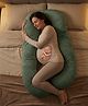 BAYBEE Premium Pregnancy Pillow for Women | Maternity Pillows for Pregnancy Sleeping with 360° Full Body Support | Pregnancy Pillow with Removable Washable Cover & Zipper Closure for Easy Use (Green)