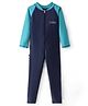 ROVARS Full Sleeves Solid Diving Suit - Teal Blue