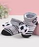 Cute Walk by Babyhug Socks Shoes With Football Applique - Multicolor