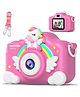 Sanjary IPS HD Screen Kids Toy Birthday Gift Kids Selfie Camera Lovely Shape Cartoon unicorn Photo Video Digital Camera color design may vary