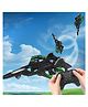 Sanjary Remote Control Flying Fighter Drone with Hand Gesture Mode, LED Lights, 360° Flips, Rechargeable Battery, Kids Outdoor RC Toy color design may vary
