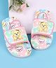 Babyoye Velcro Closure Sliders With Teddy Print - Multicolor