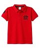 Kids Magic Cotton Knit T-Shirts Half Sleeves Polo Neck Red 10-12 Years
