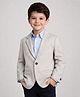 Rare Juniors Cotton Woven Full Sleeve Textured Blazer - Melange