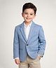 Rare Juniors Cotton Woven Full Sleeves Solid Blazer - Light Blue