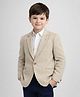 Rare Juniors Cotton Woven Full Sleeves Solid Blazer - Light Grey