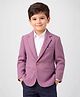 Rare Juniors Cotton Woven Full Sleeves Solid Blazer - Rose Brown