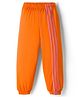 Tiara Cotton Jersey Knit Trio Striped Joggers - Orange