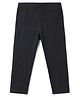 Babyhug Lycra Knit Full Length Solid Leggings - Black