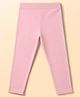 Babyhug Lycra Knit Full Length Solid Leggings - Pink
