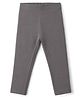Babyhug Lycra Knit Full Length Solid Leggings - Grey