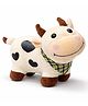 Toytales Height 22 cm Cow Plush Toy Soft Stuffed Animal with Skin-Friendly Fabric (Color May Vary)