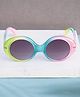 DukieKooky Ombre UV Protection Oval Sunglasses - Green Blue & Pink