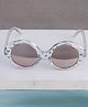 DukieKooky Heart Sequin Embelished UV Protection Oval Sunglasses - Grey & Transparent