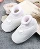 KIDSUN Butterfly Applique Detailed Booties - White