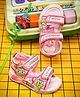 KATS Animal Applique Detailed Velcro Closure Musical Sandals - Pink