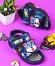 KATS Animal Applique Detailed Velcro Closure Musical Sandals - Navy Blue