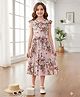 Bolly Lounge Cotton Blend Woven Sleeveless Floral Printed Dress - Pink