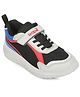 LIBERTY Mesh Detailed Colour Blocked Velcro Closure Shoes - Black