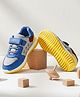 LIBERTY Facial Emotions Printed Velcro Closure Shoes - Royal Blue