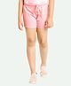 Ariel Cotton Knit Drama Queen Text Printed Shorts - Pink