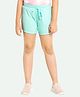 Ariel Cotton Knit I M So Magical Text Printed Shorts - Sky Blue