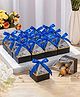 FunBlast Diamond Shape Folding Gift Box with Ribbons  Pack of 10 - Blue