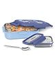 Milton Hugo Inner Steel Tiffin Box PU Insulated Lunch Box with Snap Lock Lid 700 ml - Dark Blue