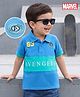 Babyhug Marvel Cotton Knit Polo T-Shirt with Avengers Graphic Half Sleeves Multi Color 2-3 Years