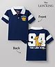 Babyhug Disney Cotton Knit Polo T-Shirt with Lion King Graphic Half Sleeves Polo Neck Multi Color 9-12 Months