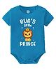 Baby Buzz 100% Cotton Knit Family Theme Half Sleeves Buas Little Prince Text Printed Onesie - Blue