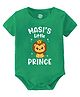 Baby Buzz 100% Cotton Knit Family Theme Half Sleeves Masis Little Prince Text Printed Onesie - Green