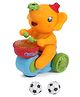 House of Kids Musical Walking Elephant Toy Bump & Go Drummer with Light & Sound- Orange