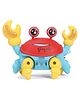 House of Kids Mini Crawling Crab Toy Musical & Light Up Moving Educational Baby Toy - Red