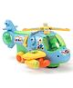 House of Kids Bump and Go Puzzle Helicopter With Light Sound Toy for Kids - Blue