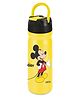 Milton Disney Max 600 Sipper Bottle Stainless Steel Water Bottle with Flip Spout Cover, Leak Proof Lid & Handle With Mickey Mouse Print Yellow - 500 ml