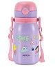 Milton Torque 450 Water Bottle Stainless Steel Sipper Bottle with Leak Proof Lid & 1 Year Warranty With Space Print 455 ml - Purple