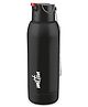 Milton Steel Swag 600 Sipper Bottle PU Insulated Stainless Steel Bottle with Flip Top Lid Black - 540 ml