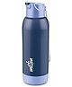 Milton Steel Swag 600 Sipper Bottle PU Insulated Stainless Steel Bottle with Flip Top Lid Blue - 540 ml